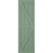 Ekena Millwork True Fit PVC Two Equal Panel Farmhouse Fixed Mount Shutters w/ Z-Bar, Track Green , 12W x 37H, PR TFP102FH12X037TG - alternate 15